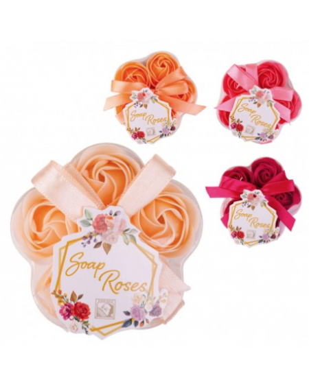 Coffret de 5 Roses de savon 5X3G