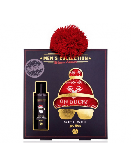 Coffret MEN'S (gel douche corps & cheveux + bonnet)