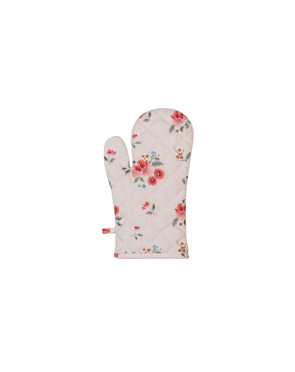 Gant de cuisine Beige Florale 18x30cm