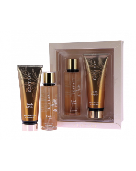 Coffret Corps parfumé Rush Love (brume + crème)