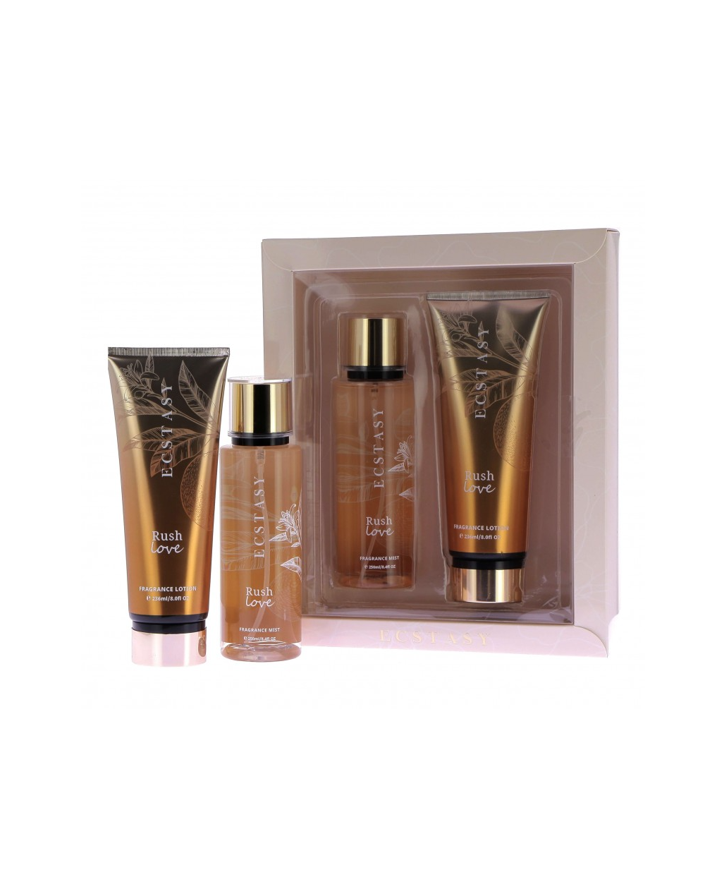 Coffret Corps parfumé Rush Love (brume + crème)