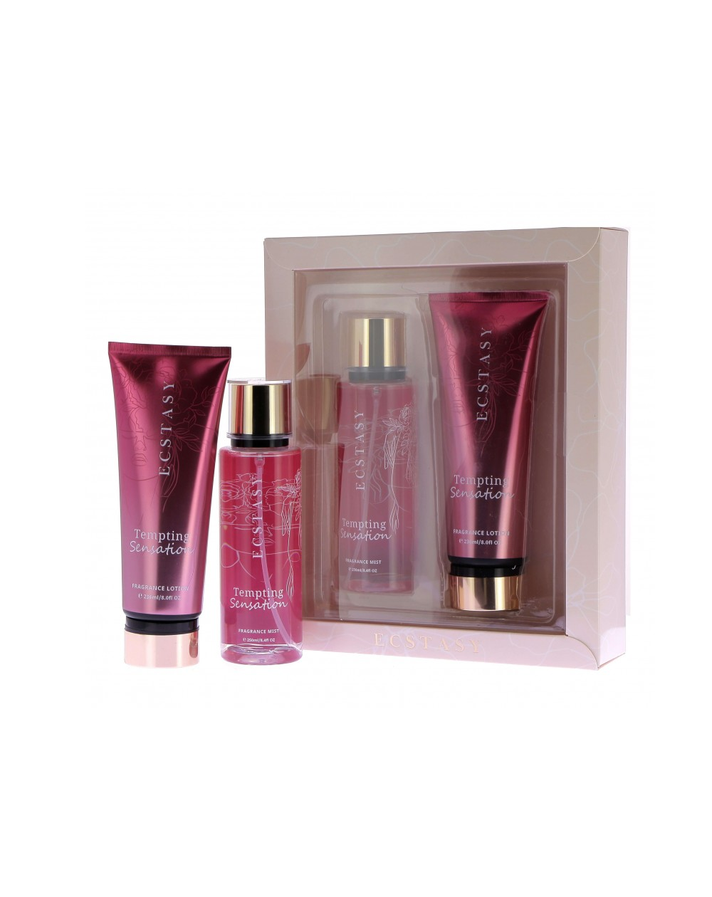 Coffret Corps parfumé Tempting Sensation (brume + crème)