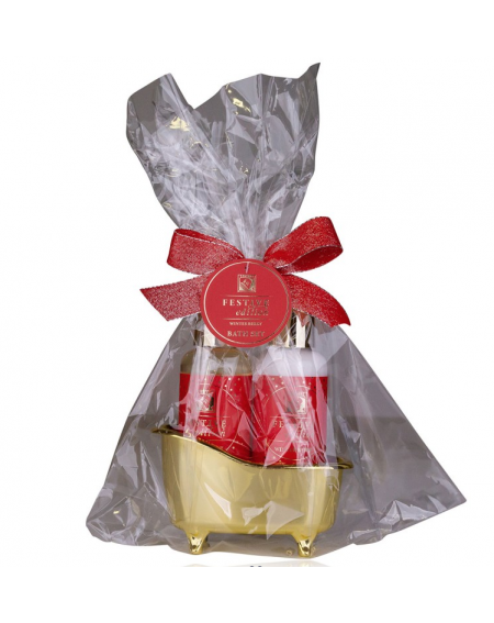 Coffret Corps FESTIVE baignoire doré