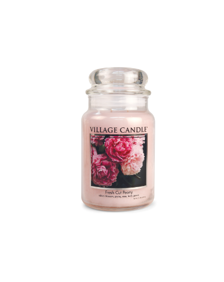 GRANDE JARRE VILLAGE CANDLE FRESH CUT PEONY