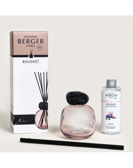 BOUQUET MINERAL Rose/noir Liliflora Berger