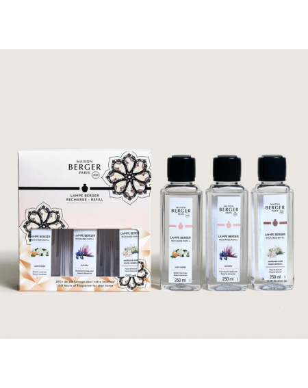 Coffret 3 recharges lamper berger 250ml Triopack ETERNITY