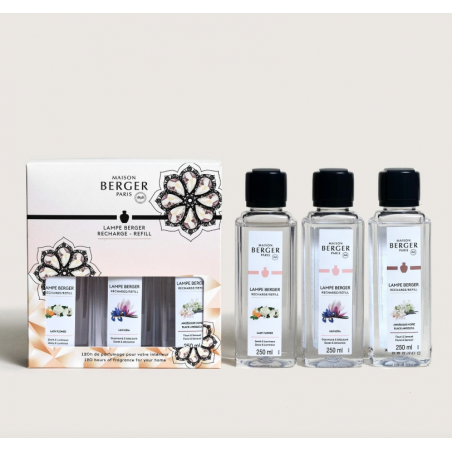 Coffret 3 recharges lamper berger 250ml Triopack ETERNITY