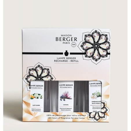 Coffret 3 recharges lamper berger 250ml Triopack ETERNITY
