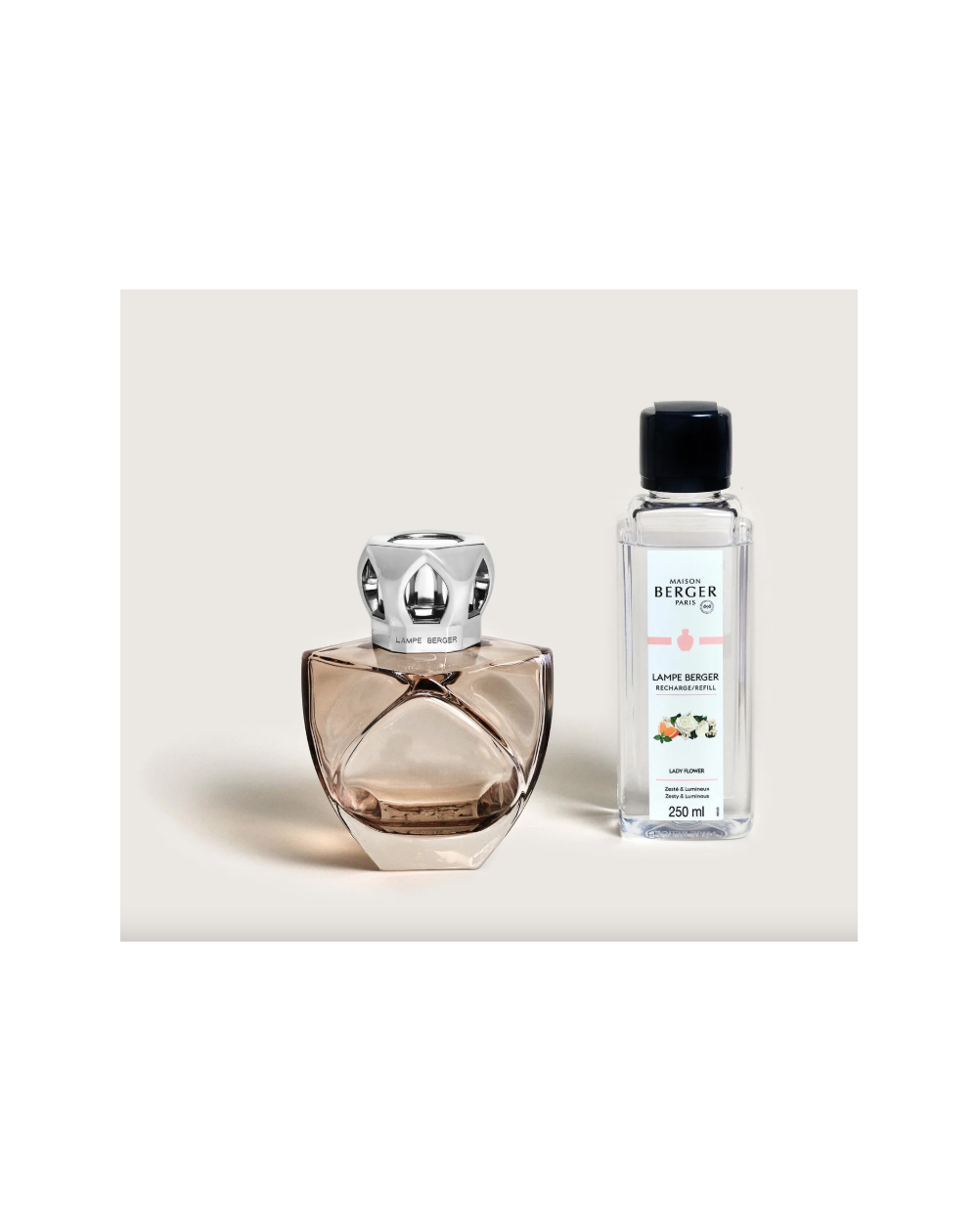 COFFRET LAMPE BERGER ETERNITY Nude (avec Lady Flower 250ml)