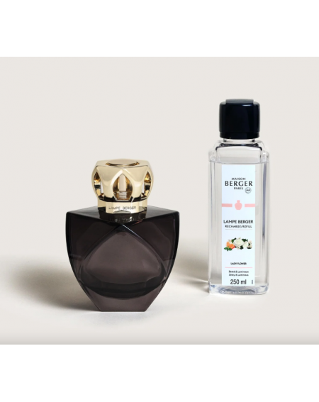 COFFRET LAMPE BERGER ETERNITY Noire (avec Lady Flower 250ml)