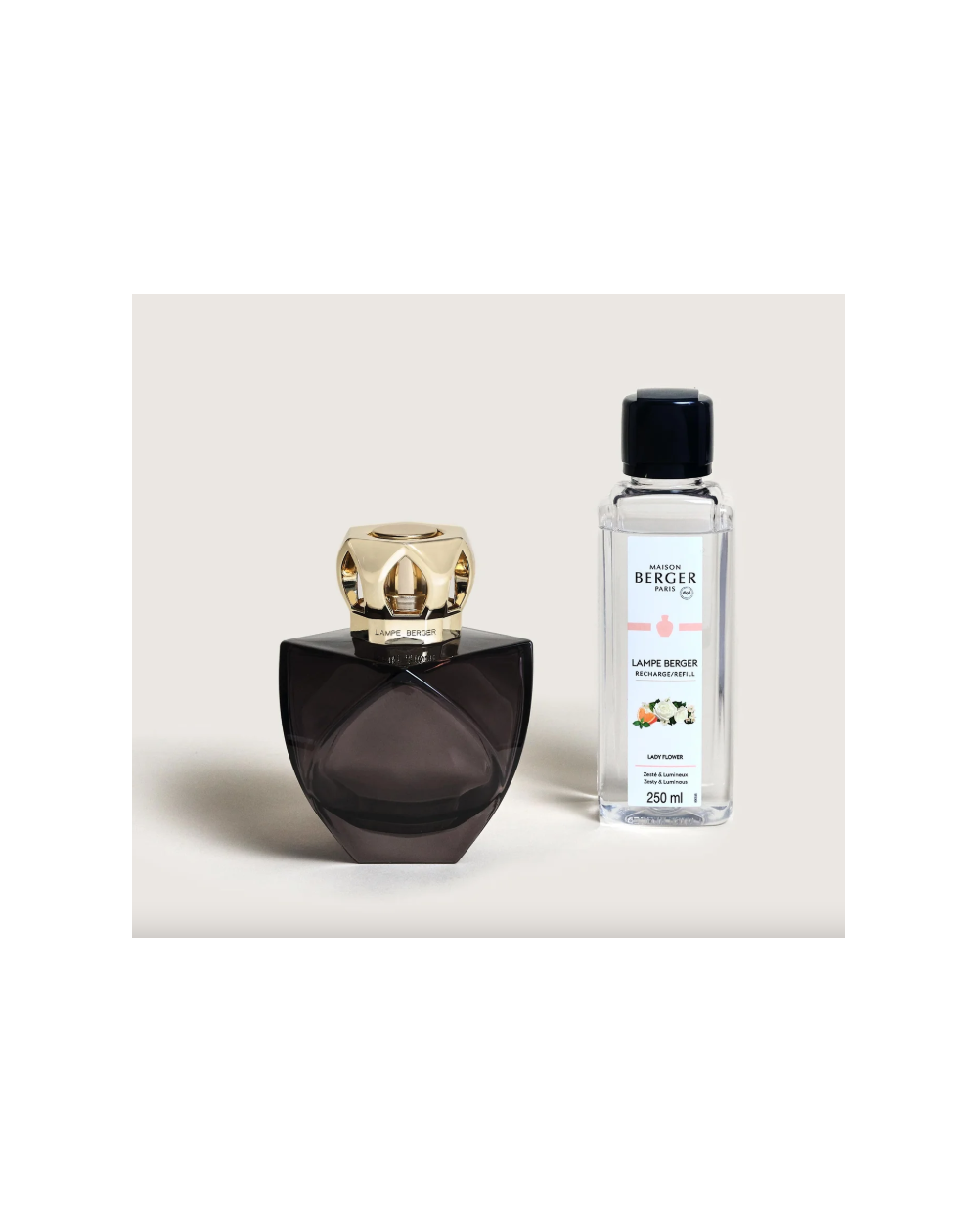 COFFRET LAMPE BERGER ETERNITY Noire (avec Lady Flower 250ml)