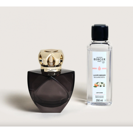 COFFRET LAMPE BERGER ETERNITY Noire (avec Lady Flower 250ml)
