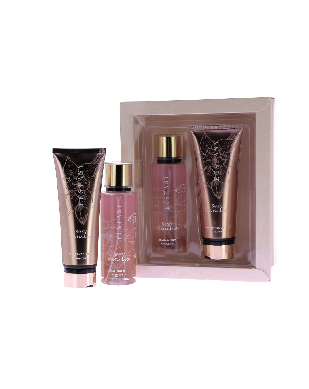 Coffret Corps parfumé Sexy Vanilla (brume + crème)