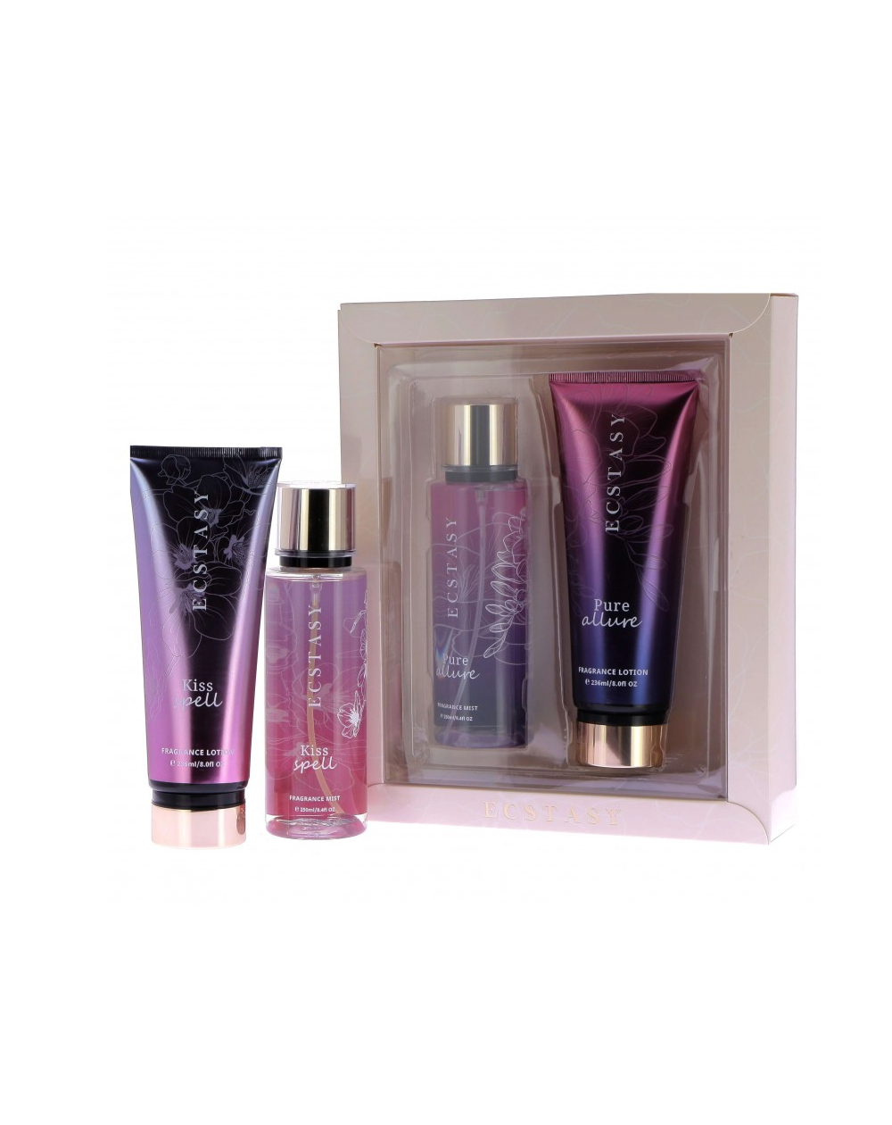Coffret Corps parfumé Kiss Spell (brume + crème)