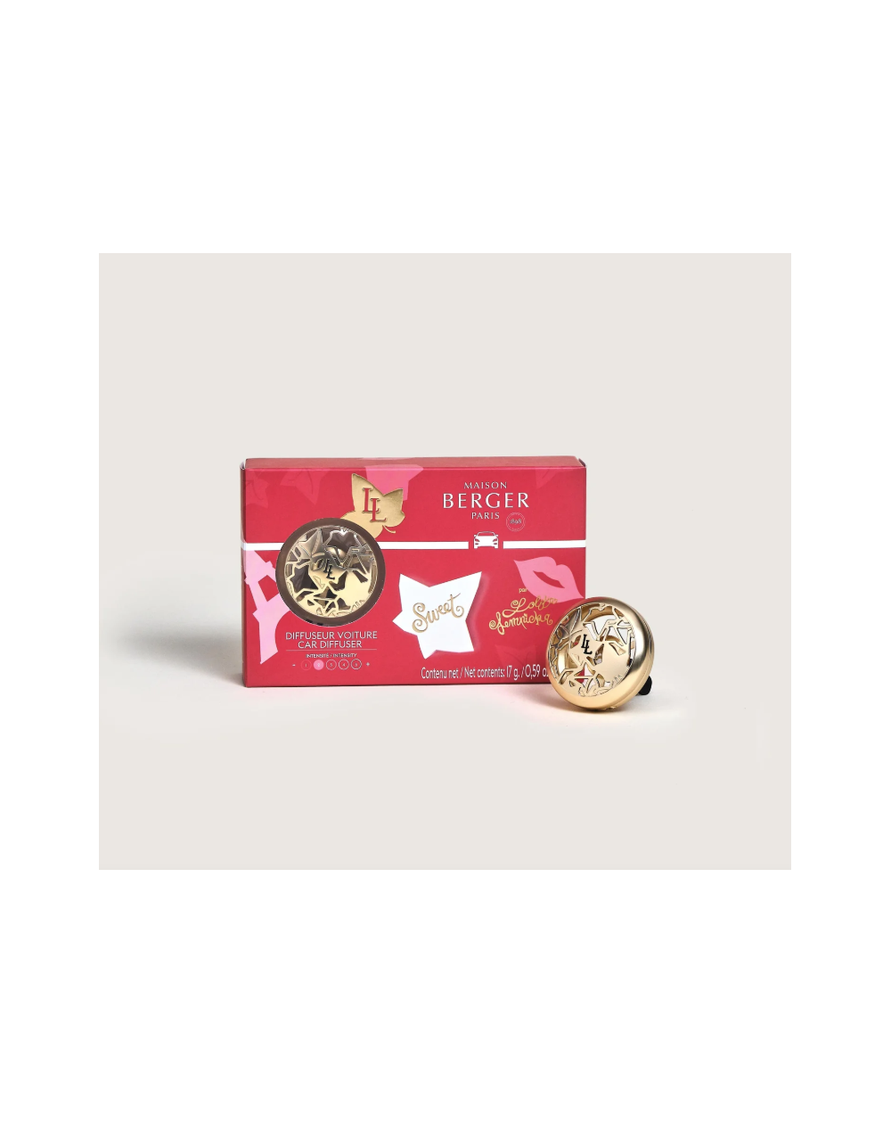 PACK DIFFUSEUR VOITURE LOLITA SWEET OR